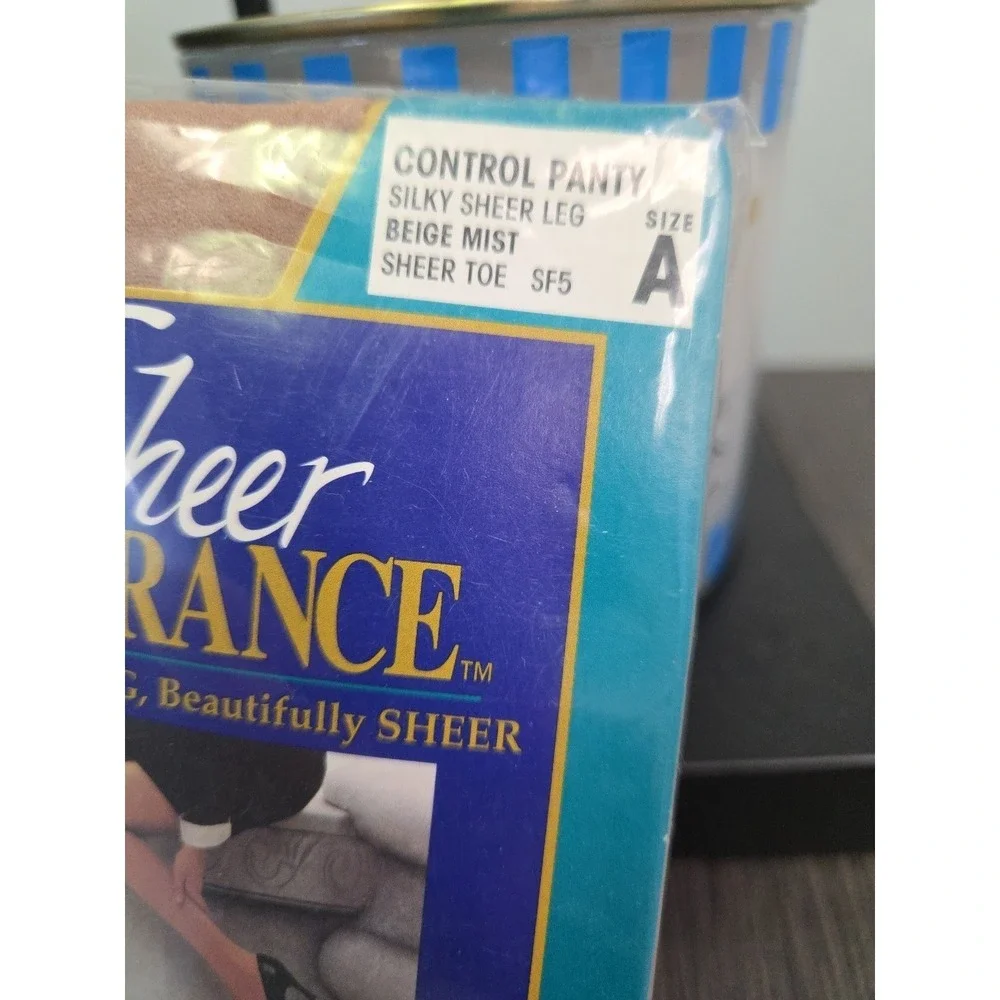 No‎ Nonsense Sheer Endurance Control Top Pantyhose Beige Mist Sheer Toe Sz A SF5